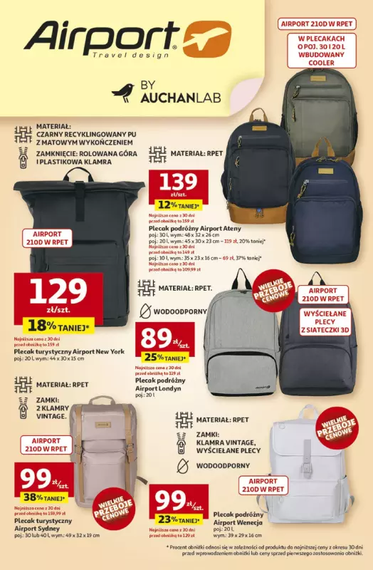 Auchan - gazetka promocyjna Zapakowani na WAKACJE Hipermarket Auchan   - strona 2
