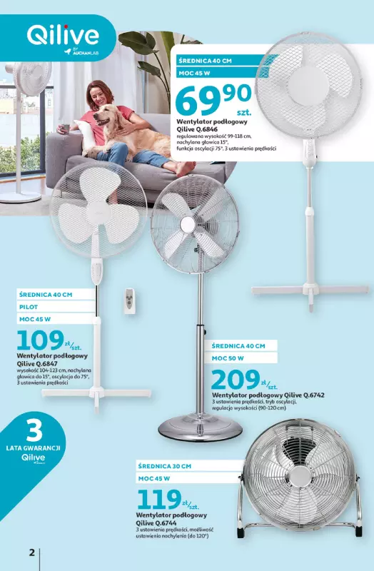 Auchan - gazetka promocyjna Wentylatory Hipermarket Auchan   - strona 2