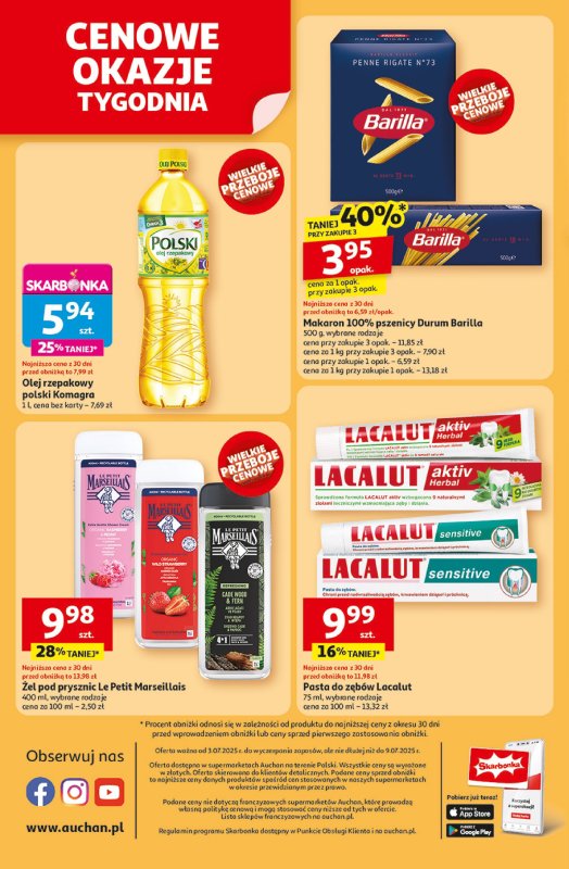 Auchan - gazetka promocyjna NA LATO JAK ZNALAZŁ Supermarket Auchan od czwartku 03.07 do środy 09.07 - strona 8