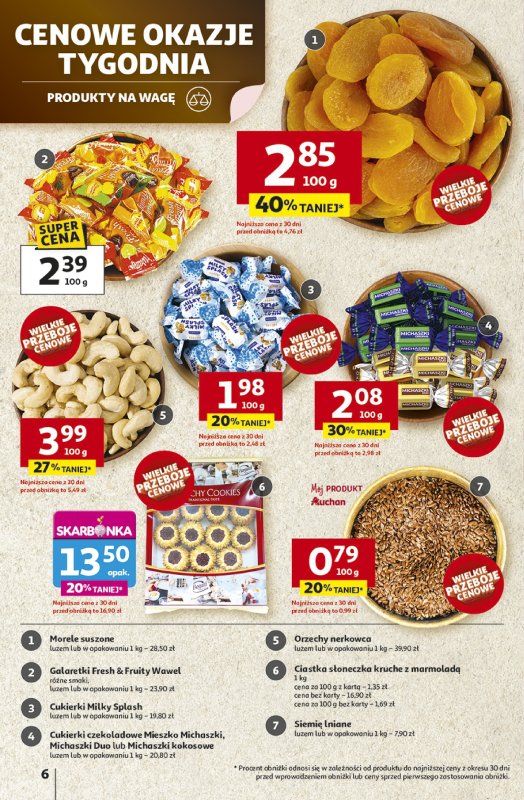 Auchan - gazetka promocyjna Gazetka NA LATO JAK ZNALAZŁ Hipermarket Auchan od czwartku 03.07 do środy 09.07 - strona 6