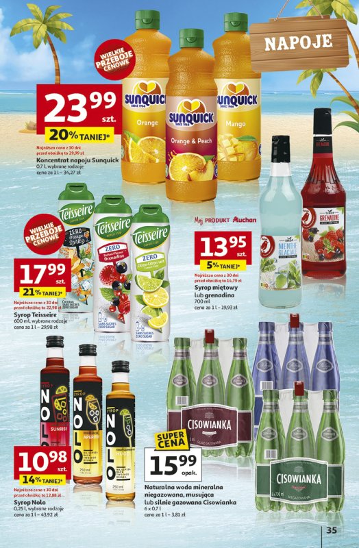 Auchan - gazetka promocyjna Gazetka NA LATO JAK ZNALAZŁ Hipermarket Auchan od czwartku 03.07 do środy 09.07 - strona 33