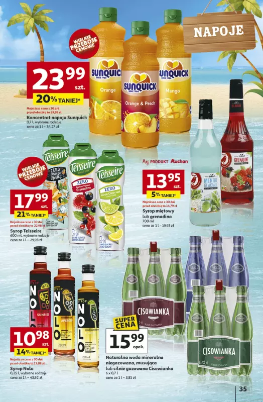 Auchan - gazetka promocyjna Gazetka NA LATO JAK ZNALAZŁ Hipermarket Auchan od czwartku 03.07 do środy 09.07 - strona 33