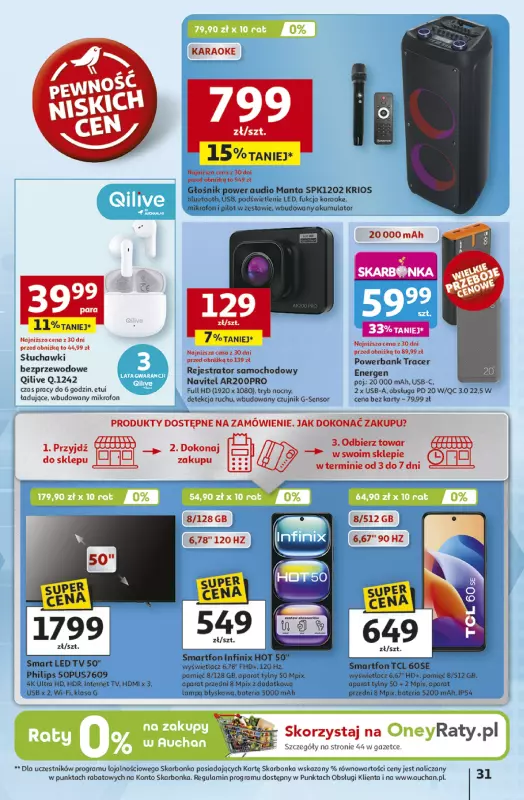 Auchan - gazetka promocyjna Gazetka NA LATO JAK ZNALAZŁ Hipermarket Auchan od czwartku 03.07 do środy 09.07 - strona 29