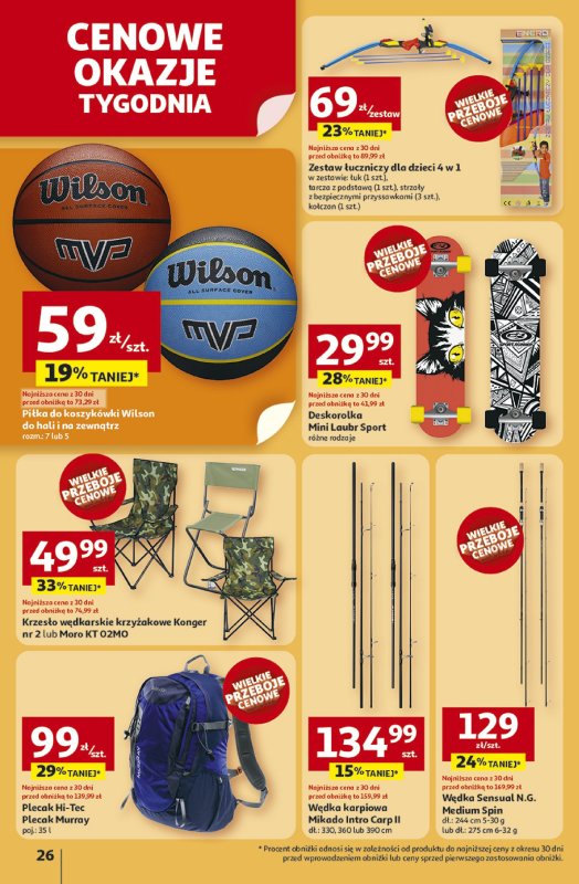 Auchan - gazetka promocyjna Gazetka NA LATO JAK ZNALAZŁ Hipermarket Auchan od czwartku 03.07 do środy 09.07 - strona 26