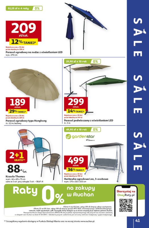 Auchan - gazetka promocyjna Gazetka NA LATO JAK ZNALAZŁ Hipermarket Auchan od czwartku 03.07 do środy 09.07 - strona 39