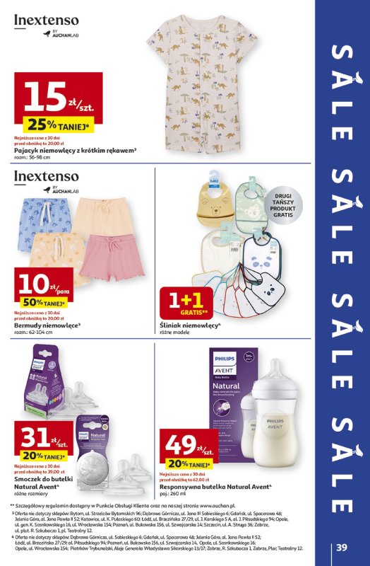 Auchan - gazetka promocyjna Gazetka NA LATO JAK ZNALAZŁ Hipermarket Auchan od czwartku 03.07 do środy 09.07 - strona 37