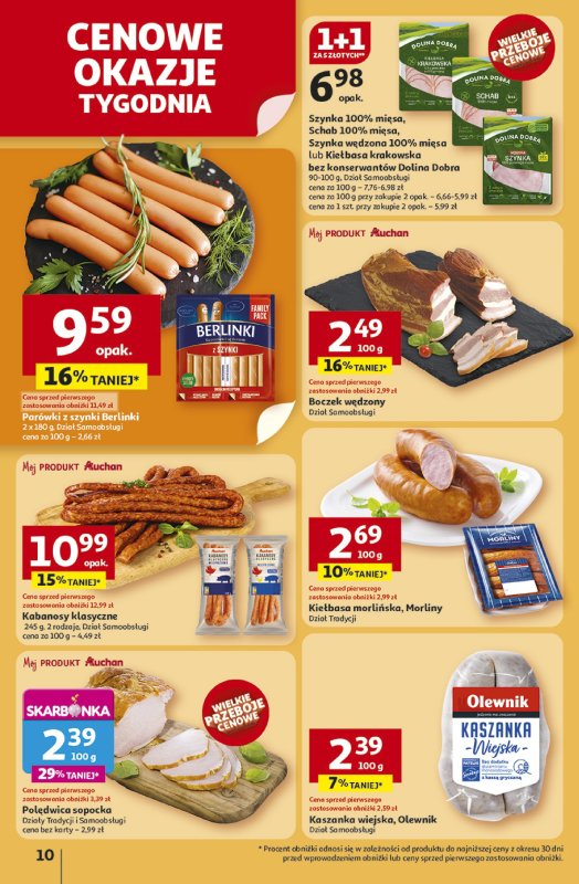 Auchan - gazetka promocyjna Gazetka NA LATO JAK ZNALAZŁ Hipermarket Auchan od czwartku 03.07 do środy 09.07 - strona 10