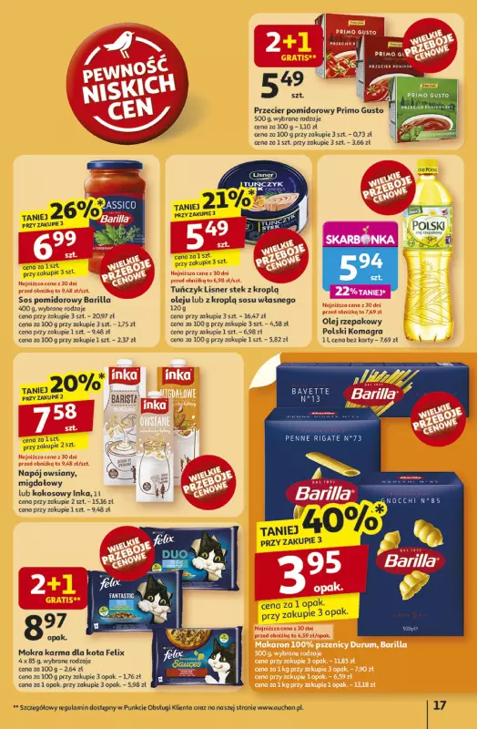 Auchan - gazetka promocyjna Gazetka NA LATO JAK ZNALAZŁ Hipermarket Auchan od czwartku 03.07 do środy 09.07 - strona 17