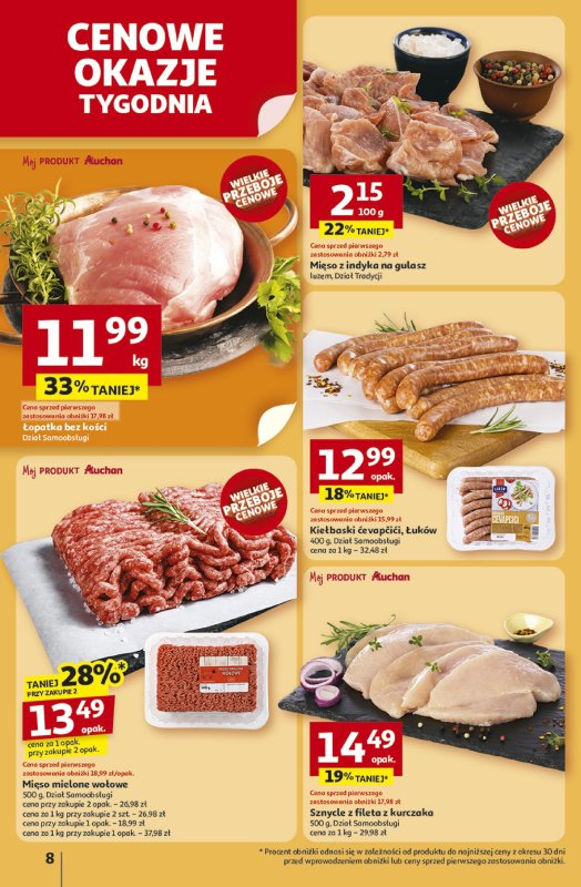 Auchan - gazetka promocyjna Gazetka NA LATO JAK ZNALAZŁ Hipermarket Auchan od czwartku 03.07 do środy 09.07 - strona 8