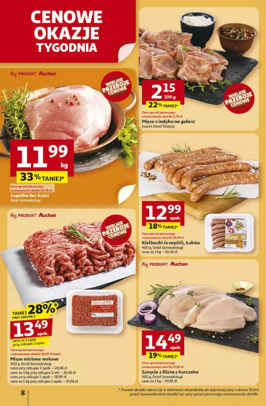 Auchan - gazetka promocyjna Gazetka NA LATO JAK ZNALAZŁ Hipermarket Auchan od czwartku 03.07 do środy 09.07 - strona 8