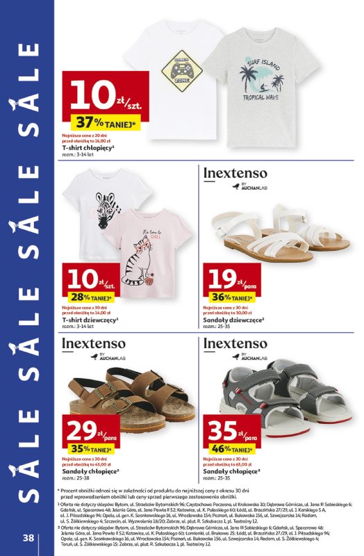 Auchan - gazetka promocyjna Gazetka NA LATO JAK ZNALAZŁ Hipermarket Auchan  do środy 09.07 - strona 36