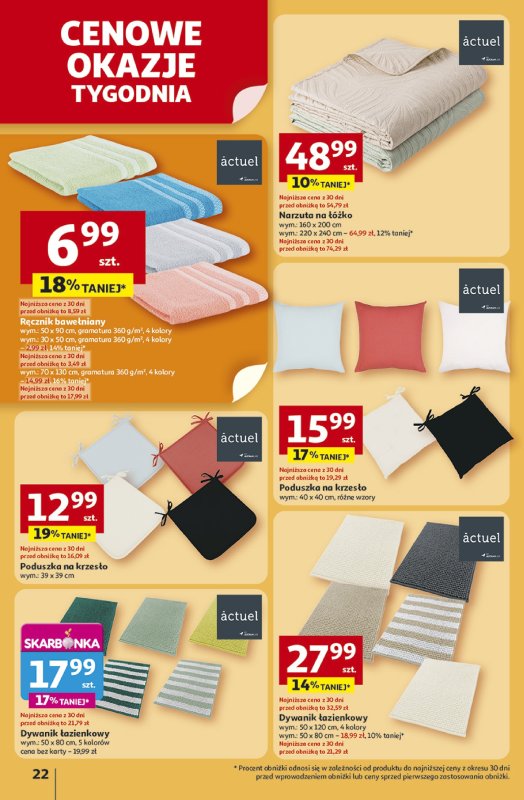 Auchan - gazetka promocyjna Gazetka NA LATO JAK ZNALAZŁ Hipermarket Auchan od czwartku 03.07 do środy 09.07 - strona 22