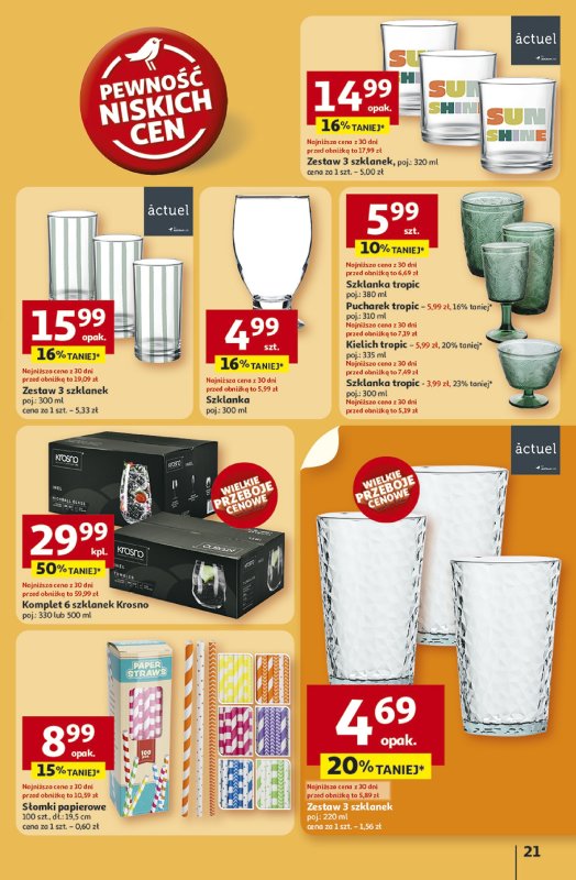 Auchan - gazetka promocyjna Gazetka NA LATO JAK ZNALAZŁ Hipermarket Auchan od czwartku 03.07 do środy 09.07 - strona 21