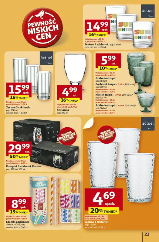Auchan - gazetka promocyjna Gazetka NA LATO JAK ZNALAZŁ Hipermarket Auchan od czwartku 03.07 do środy 09.07 - strona 21