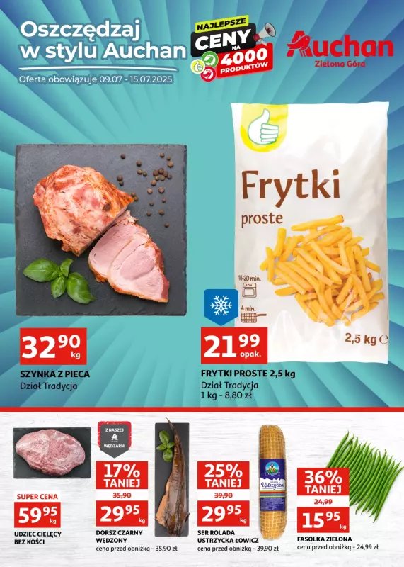 Auchan - gazetka promocyjna Gazetka Zielona Góra | Oszczędzaj w stylu Auchan od środy 09.07 do wtorku 15.07