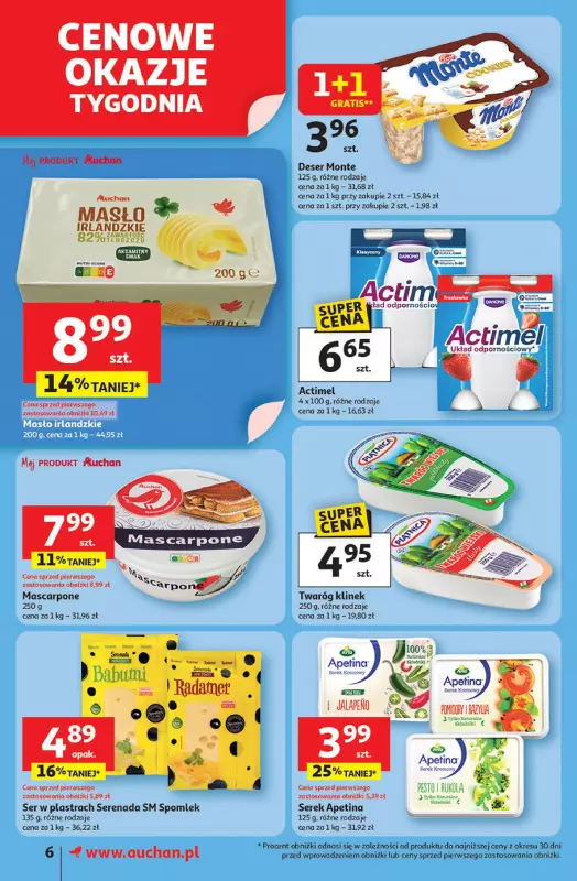 Auchan - gazetka promocyjna LATO PEŁNE PRZYJEMNOŚCI Supermarket Auchan od czwartku 10.07 do środy 16.07 - strona 6