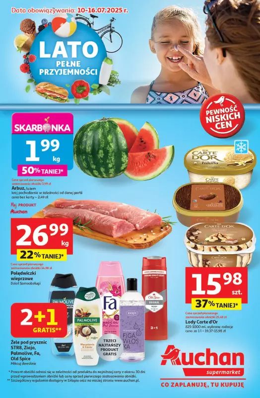 Auchan - gazetka promocyjna LATO PEŁNE PRZYJEMNOŚCI Supermarket Auchan  