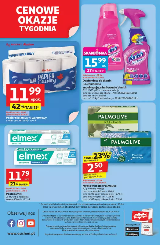 Auchan - gazetka promocyjna LATO PEŁNE PRZYJEMNOŚCI Supermarket Auchan od czwartku 10.07 do środy 16.07 - strona 8