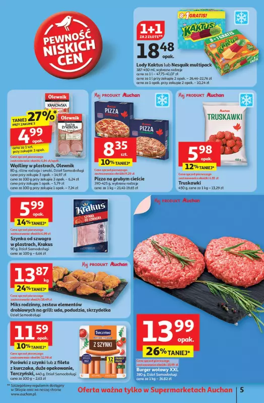 Auchan - gazetka promocyjna LATO PEŁNE PRZYJEMNOŚCI Supermarket Auchan od czwartku 10.07 do środy 16.07 - strona 5