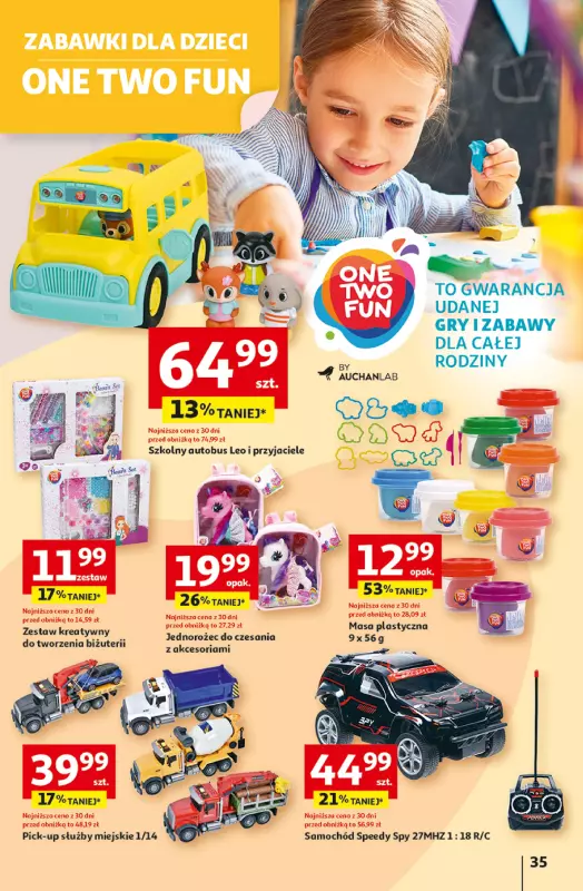 Auchan - gazetka promocyjna LATO PEŁNE PRZYJEMNOŚCI Hipermarket Auchan od wtorku 08.07 do środy 16.07 - strona 35