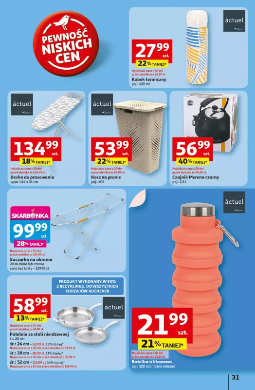 Auchan - gazetka promocyjna LATO PEŁNE PRZYJEMNOŚCI Hipermarket Auchan od wtorku 08.07 do środy 16.07 - strona 31