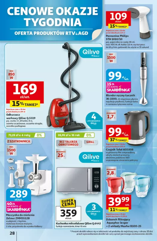 Auchan - gazetka promocyjna LATO PEŁNE PRZYJEMNOŚCI Hipermarket Auchan od wtorku 08.07 do środy 16.07 - strona 28