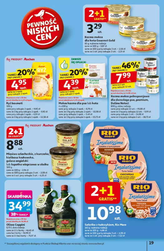 Auchan - gazetka promocyjna LATO PEŁNE PRZYJEMNOŚCI Hipermarket Auchan od wtorku 08.07 do środy 16.07 - strona 19