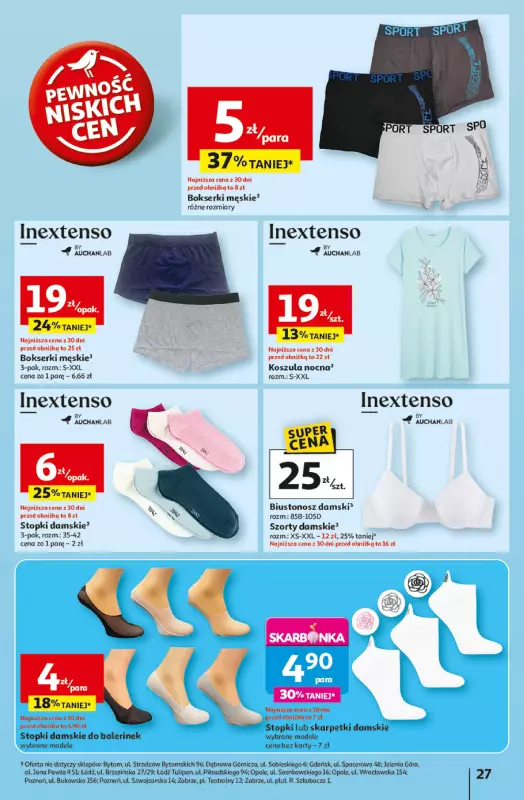Auchan - gazetka promocyjna LATO PEŁNE PRZYJEMNOŚCI Hipermarket Auchan od wtorku 08.07 do środy 16.07 - strona 27