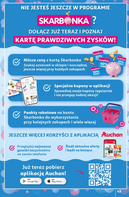Auchan - gazetka promocyjna LATO PEŁNE PRZYJEMNOŚCI Hipermarket Auchan  do środy 16.07 - strona 43