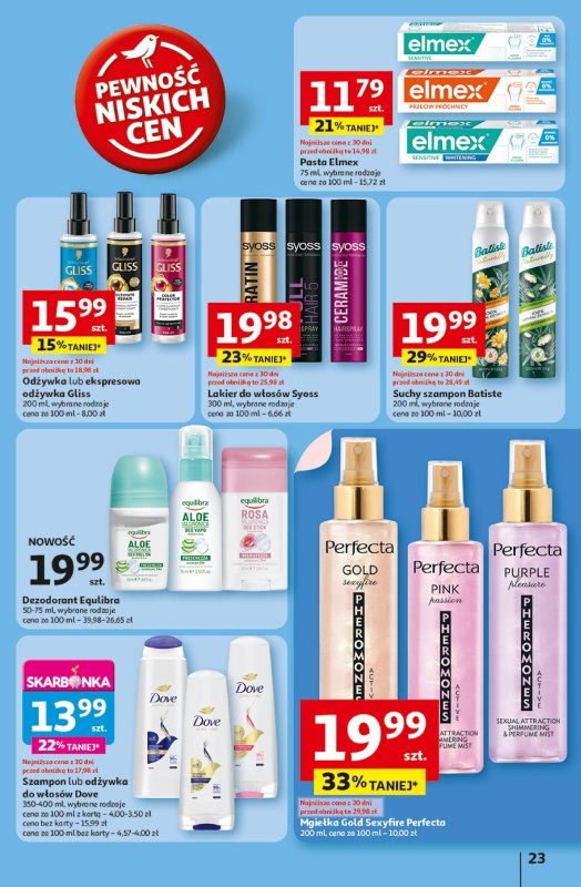 Auchan - gazetka promocyjna LATO PEŁNE PRZYJEMNOŚCI Hipermarket Auchan od wtorku 08.07 do środy 16.07 - strona 23