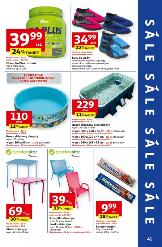 Auchan - gazetka promocyjna LATO PEŁNE PRZYJEMNOŚCI Hipermarket Auchan od wtorku 08.07 do środy 16.07 - strona 41
