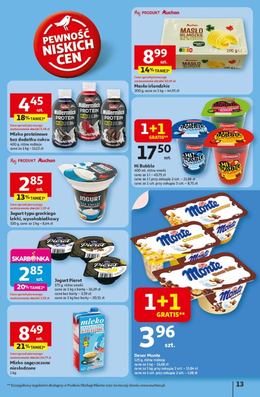 Auchan - gazetka promocyjna LATO PEŁNE PRZYJEMNOŚCI Hipermarket Auchan  do środy 16.07 - strona 13
