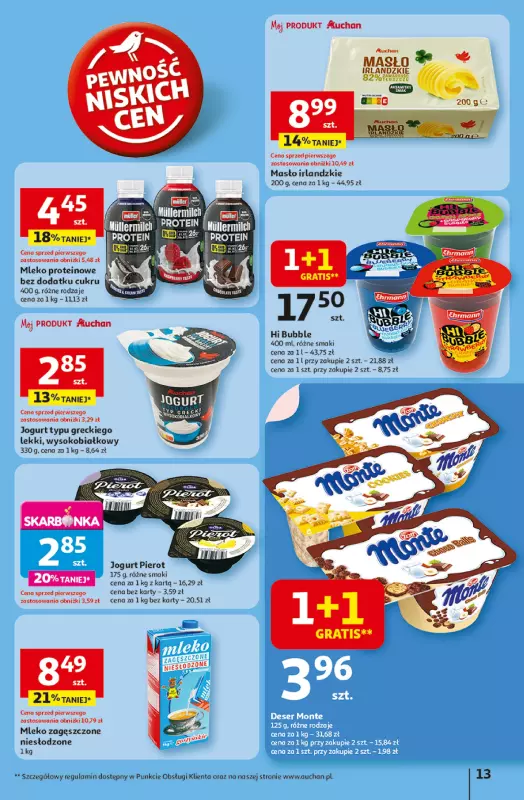 Auchan - gazetka promocyjna LATO PEŁNE PRZYJEMNOŚCI Hipermarket Auchan od wtorku 08.07 do środy 16.07 - strona 13