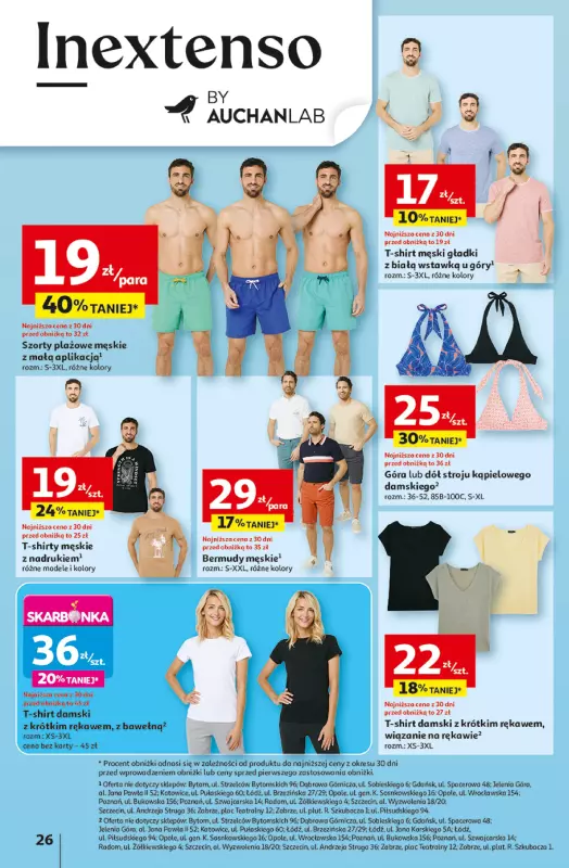 Auchan - gazetka promocyjna LATO PEŁNE PRZYJEMNOŚCI Hipermarket Auchan od wtorku 08.07 do środy 16.07 - strona 26