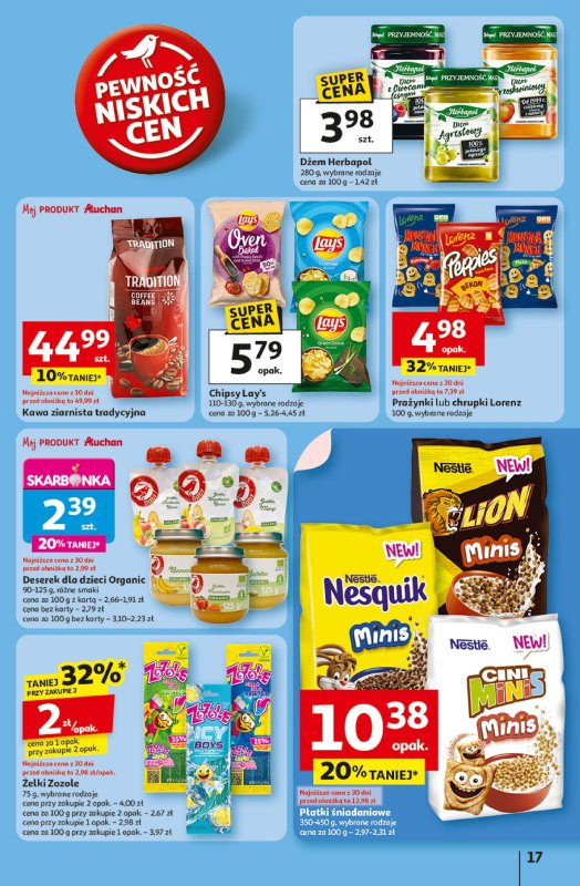 Auchan - gazetka promocyjna LATO PEŁNE PRZYJEMNOŚCI Hipermarket Auchan  do środy 16.07 - strona 17
