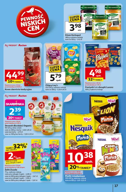 Auchan - gazetka promocyjna LATO PEŁNE PRZYJEMNOŚCI Hipermarket Auchan od wtorku 08.07 do środy 16.07 - strona 17
