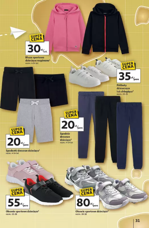 Auchan - gazetka promocyjna Gazetka Odlotowe ceny na start szkoły Hipermarket Auchan od czwartku 17.07 do środy 30.07 - strona 31