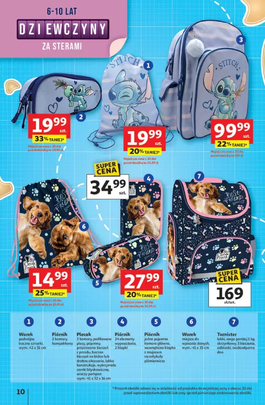 Auchan - gazetka promocyjna Gazetka Odlotowe ceny na start szkoły Hipermarket Auchan  do środy 30.07 - strona 10