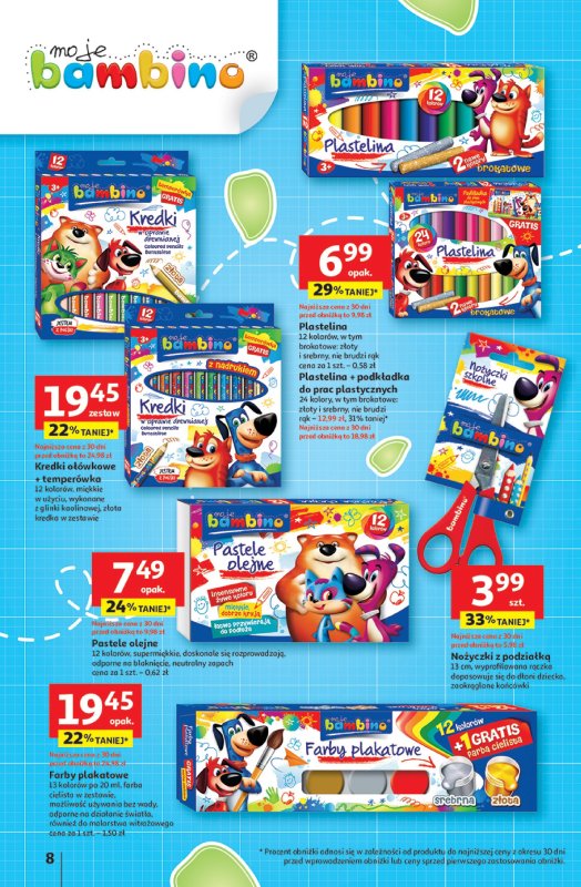 Auchan - gazetka promocyjna Gazetka Odlotowe ceny na start szkoły Hipermarket Auchan  do środy 30.07 - strona 8