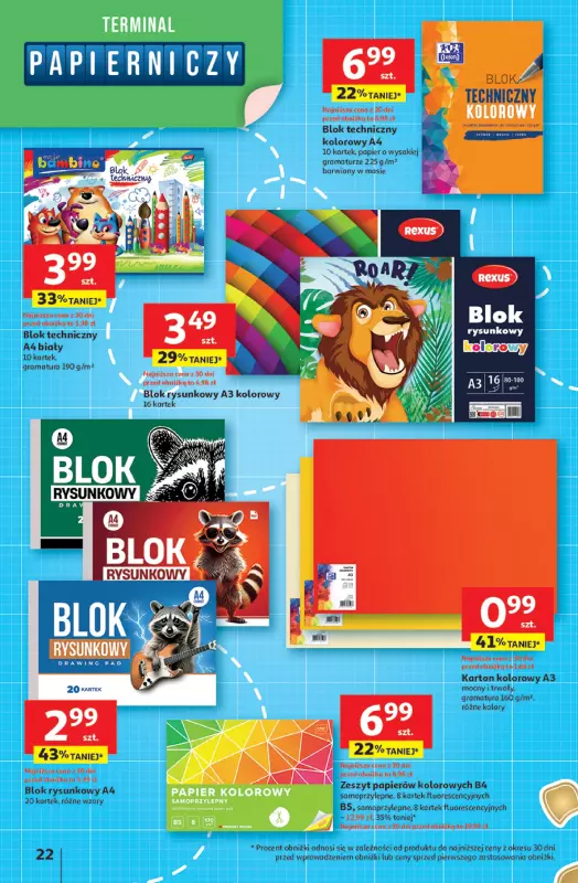 Auchan - gazetka promocyjna Gazetka Odlotowe ceny na start szkoły Hipermarket Auchan  do środy 30.07 - strona 22