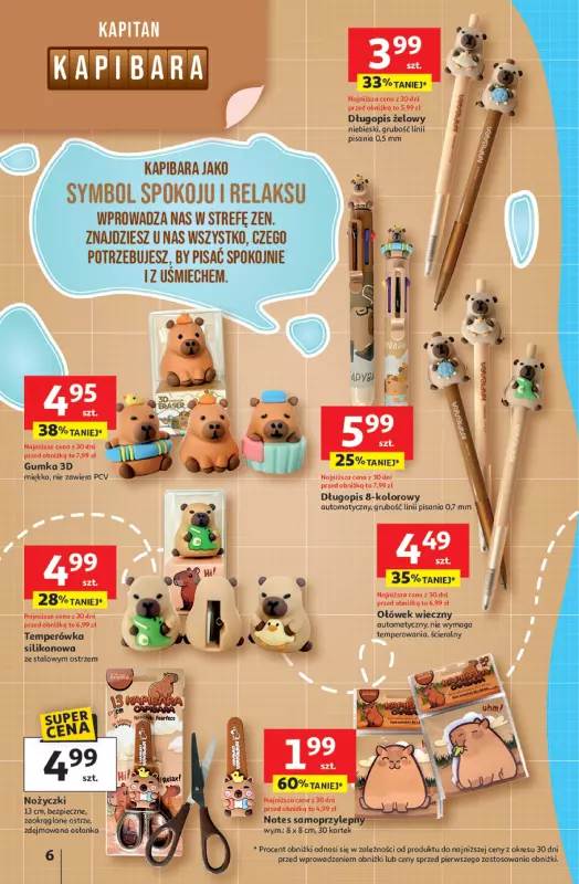 Auchan - gazetka promocyjna Gazetka Odlotowe ceny na start szkoły Hipermarket Auchan od czwartku 17.07 do środy 30.07 - strona 6
