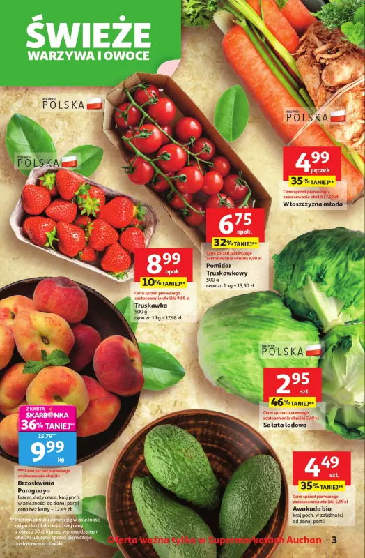 Auchan - gazetka promocyjna Gazetka Pewność niskich cen Supermarket Auchan od czwartku 17.07 do środy 23.07 - strona 3