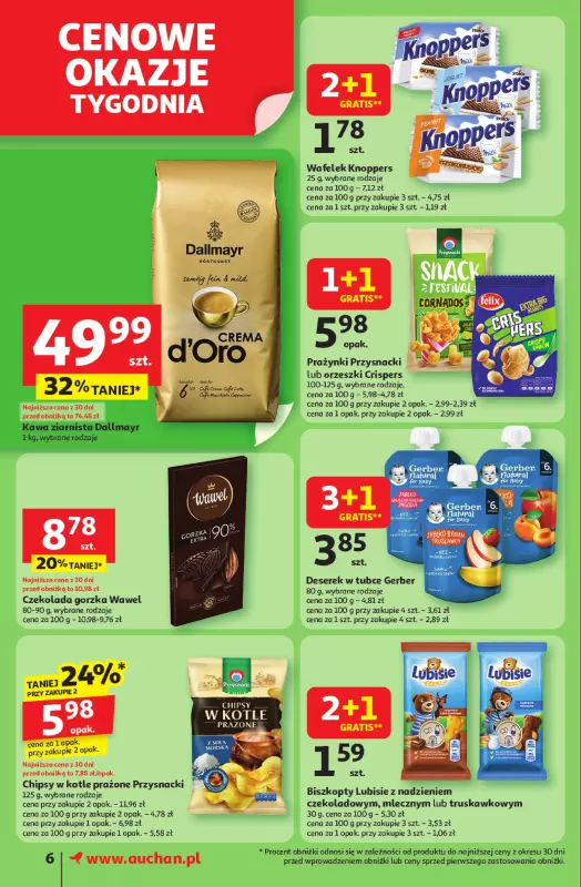 Auchan - gazetka promocyjna Gazetka Pewność niskich cen Supermarket Auchan od czwartku 17.07 do środy 23.07 - strona 6