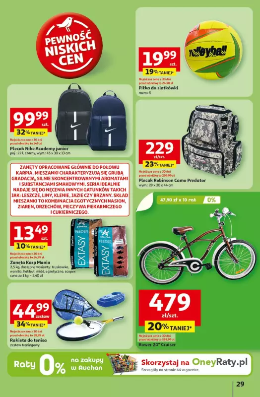 Auchan - gazetka promocyjna Gazetka Pewność niskich cen Hipermarket Auchan  do środy 23.07 - strona 29