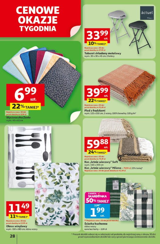 Auchan - gazetka promocyjna Gazetka Pewność niskich cen Hipermarket Auchan  do środy 23.07 - strona 28