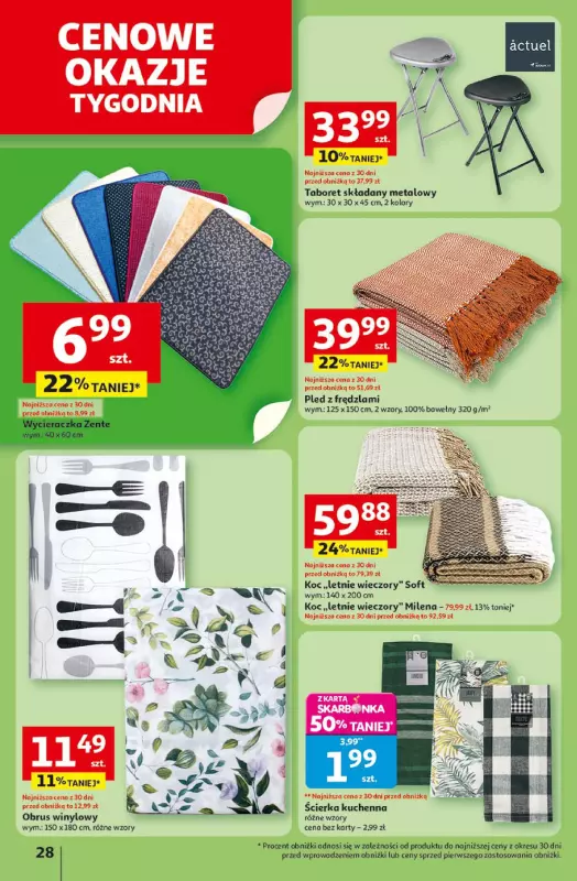 Auchan - gazetka promocyjna Gazetka Pewność niskich cen Hipermarket Auchan od czwartku 17.07 do środy 23.07 - strona 28