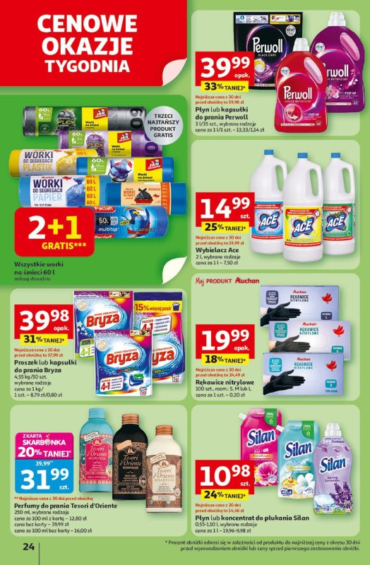 Auchan - gazetka promocyjna Gazetka Pewność niskich cen Hipermarket Auchan od czwartku 17.07 do środy 23.07 - strona 24