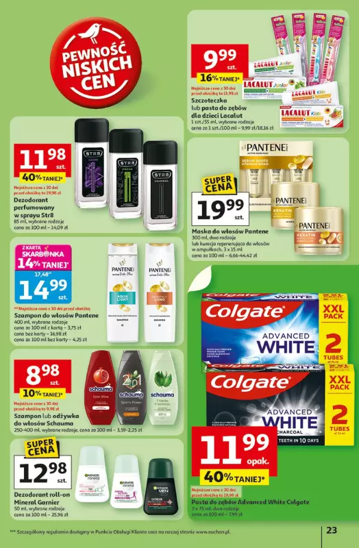 Auchan - gazetka promocyjna Gazetka Pewność niskich cen Hipermarket Auchan od czwartku 17.07 do środy 23.07 - strona 23
