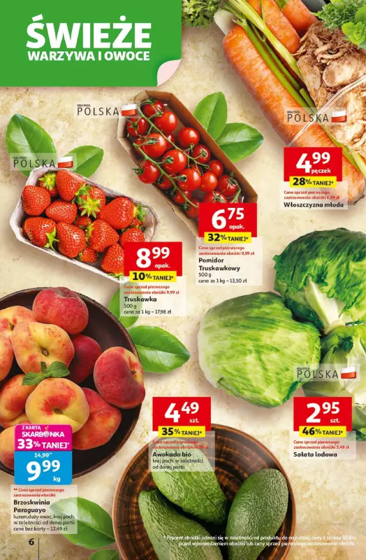 Auchan - gazetka promocyjna Gazetka Pewność niskich cen Hipermarket Auchan od czwartku 17.07 do środy 23.07 - strona 6