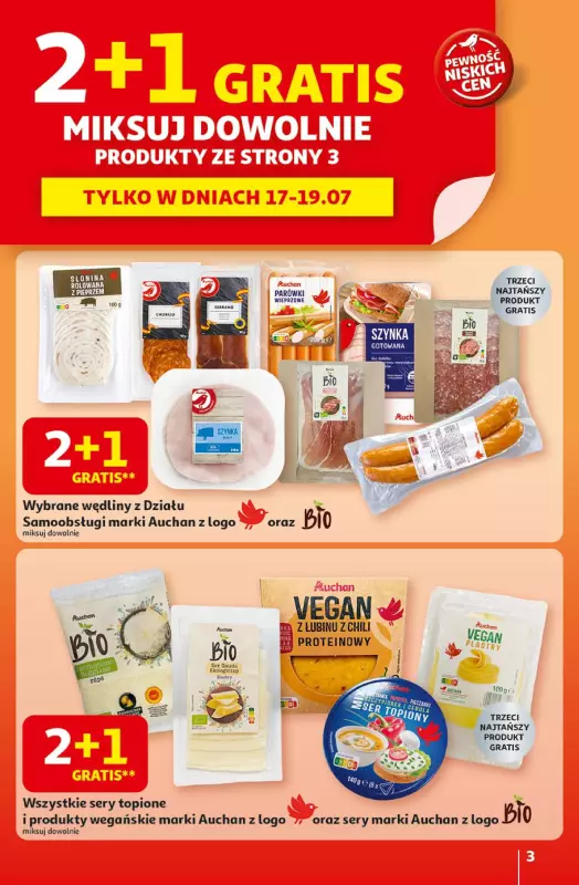 Auchan - gazetka promocyjna Gazetka Pewność niskich cen Hipermarket Auchan   - strona 3